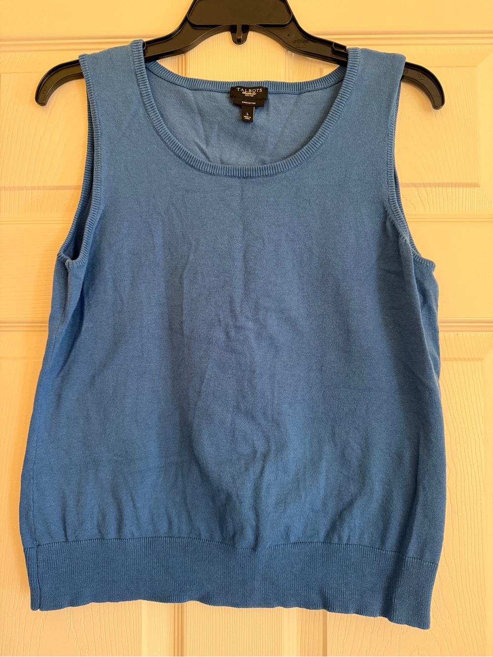 Talbots Women's Blue Sleeveless Knit Tank